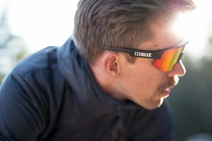 Bliz Matrix Cykelbriller Mat Sort Med Rød Linse 4 Bliz Matrix Cykelbriller Mat Sort Med Rød Linse - Billede 2