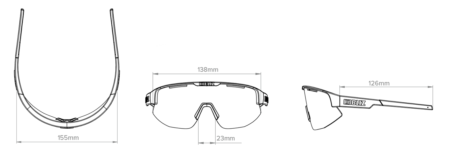 Bliz Matrix Cykelbriller Mat Sort Med Rød Linse 5 Bliz Matrix Cykelbriller Mat Sort Med Rød Linse - Billede 3