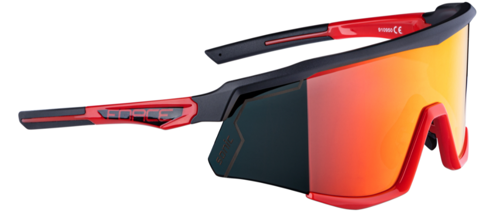 Force Sonic Cykelbriller Sort/Rød 4 Force Sonic Cykelbriller Sort/Rød - Billede 2