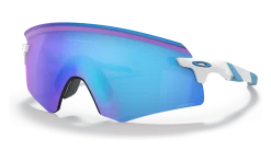 Oakley Encoder Prizm Road Hvid/Blå Cykelbriller